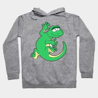 Children's Happy Smiling Gecko Cartoon Animal Shirt Hoodie